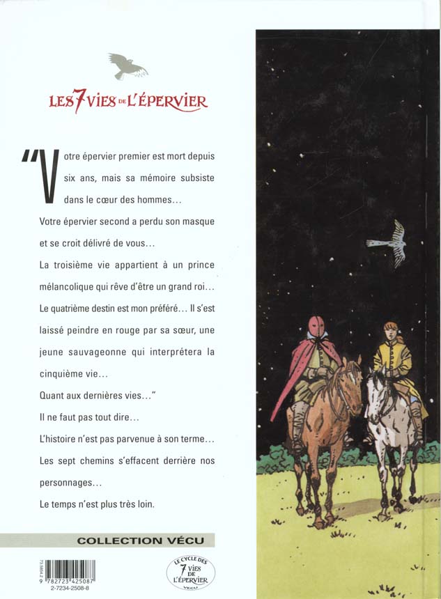 Quatrième de couverture de « LES 7 VIES DE L'EPERVIER - TOME 06 - LA PART DU DIABLE »