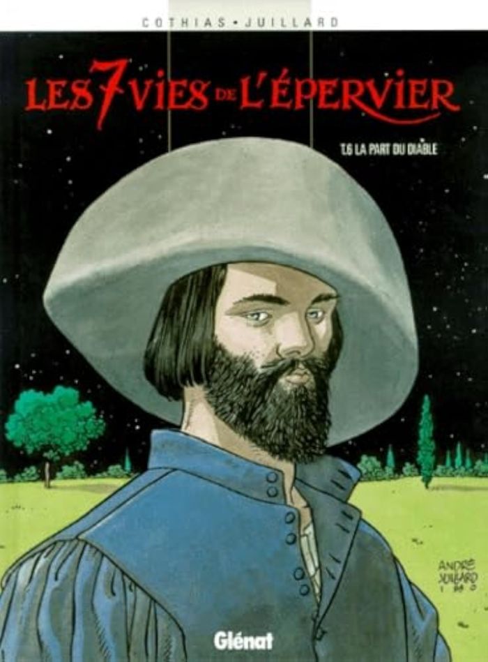 Couverture du livre « LES 7 VIES DE L'EPERVIER - TOME 06 - LA PART DU DIABLE » de Cothias/juillard, librairie Les Contes Infusés à Corte