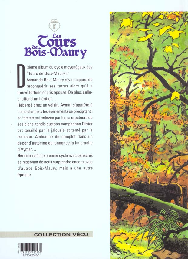Quatrième de couverture de « LES TOURS DE BOIS-MAURY - TOME 10 - OLIVIER »