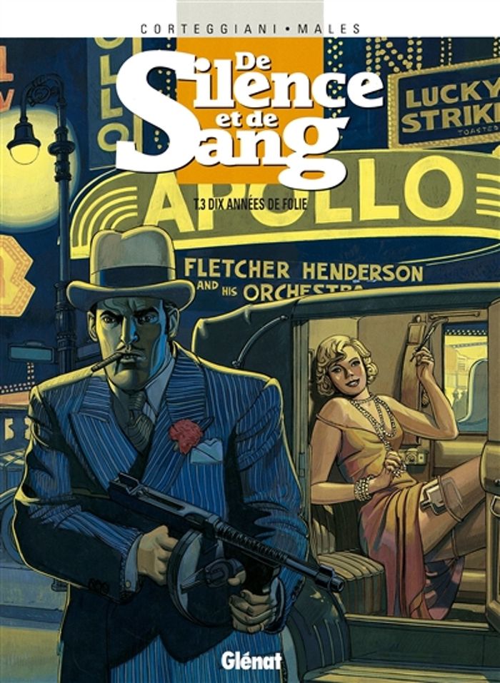 Couverture du livre « DE SILENCE ET DE SANG - TOME 03 - DIX ANNEES DE FOLIE » de Corteggiani/males, librairie Les Contes Infusés à Corte