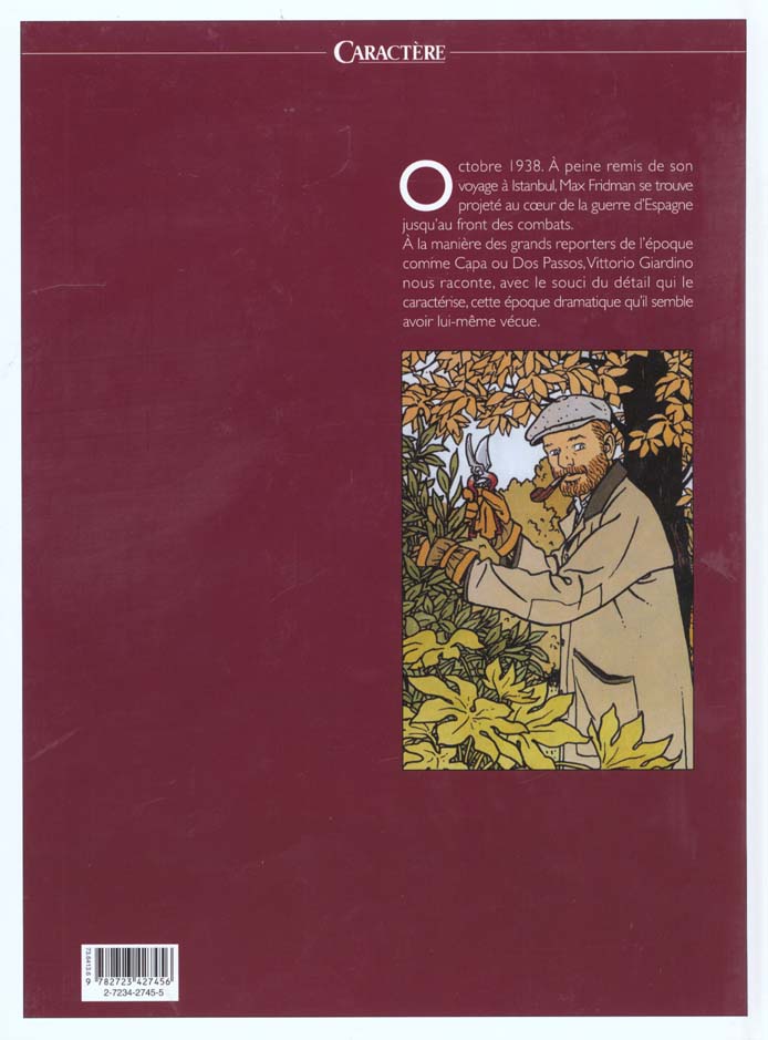 Quatrième de couverture de « MAX FRIDMAN - TOME 03 - NO PASARAN »