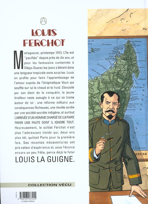 Quatrième de couverture de « LOUIS FERCHOT - TOME 05 - L'ILE ROUGE »