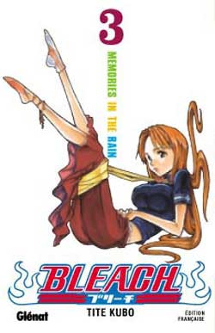 Couverture du livre « BLEACH - TOME 03 - MEMORIES IN THE RAIN » de Tite Kubo, librairie Les Contes Infusés à Corte