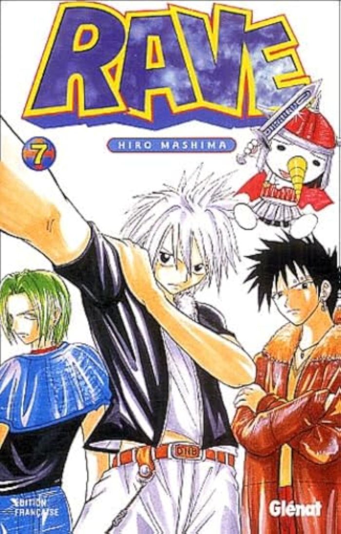 Couverture du livre « RAVE - TOME 07 » de Hiro Mashima, librairie Les Contes Infusés à Corte