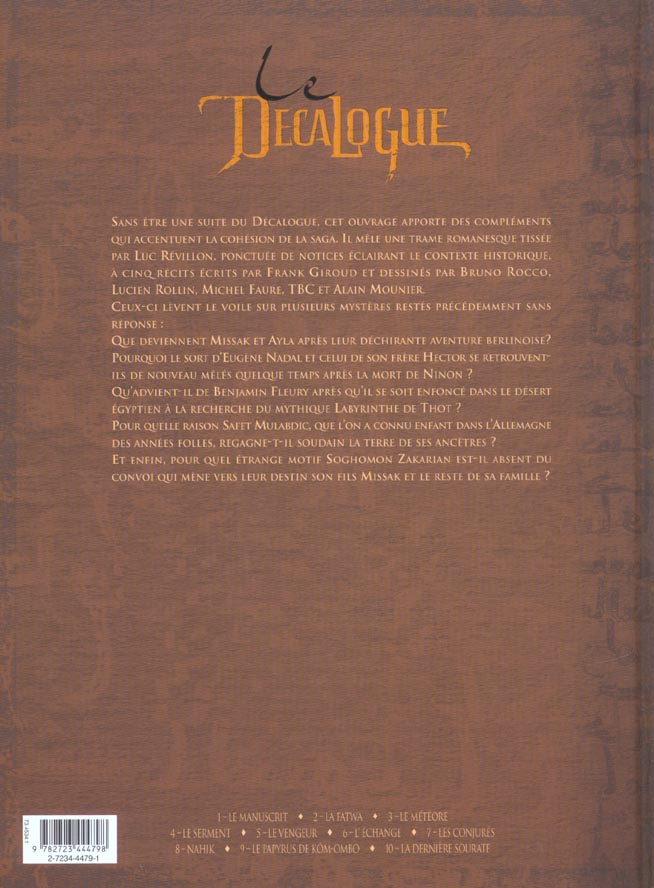 Quatrième de couverture de « LE DECALOGUE - TOME 11 - LE XIEME COMMANDEMENT »