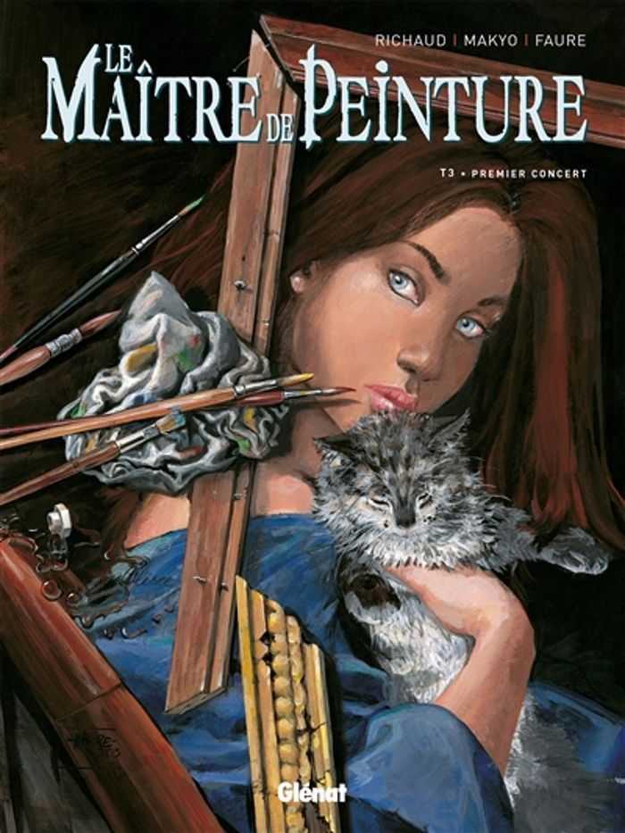 Couverture du livre « LE MAITRE DE PEINTURE - TOME 03 - PREMIER CONCERT » de Richaud/makyo/faure, librairie Les Contes Infusés à Corte