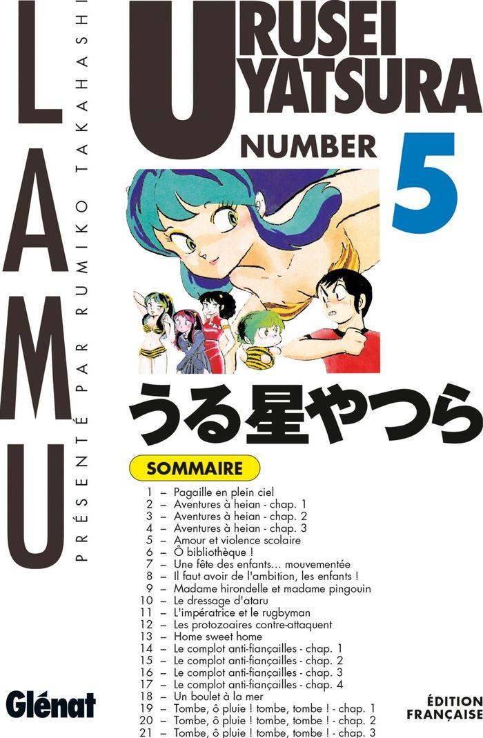 Couverture du livre « Urusei Yatsura » de Rumiko Takahashi, librairie Les Contes Infusés à Corte