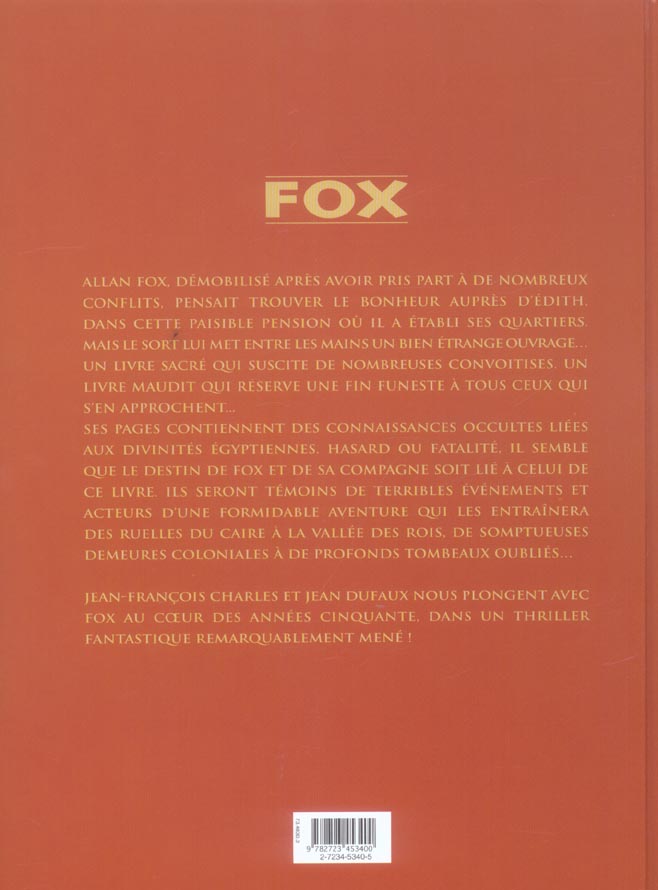 Quatrième de couverture de « FOX - INTEGRALE TOMES 01 A 04 »