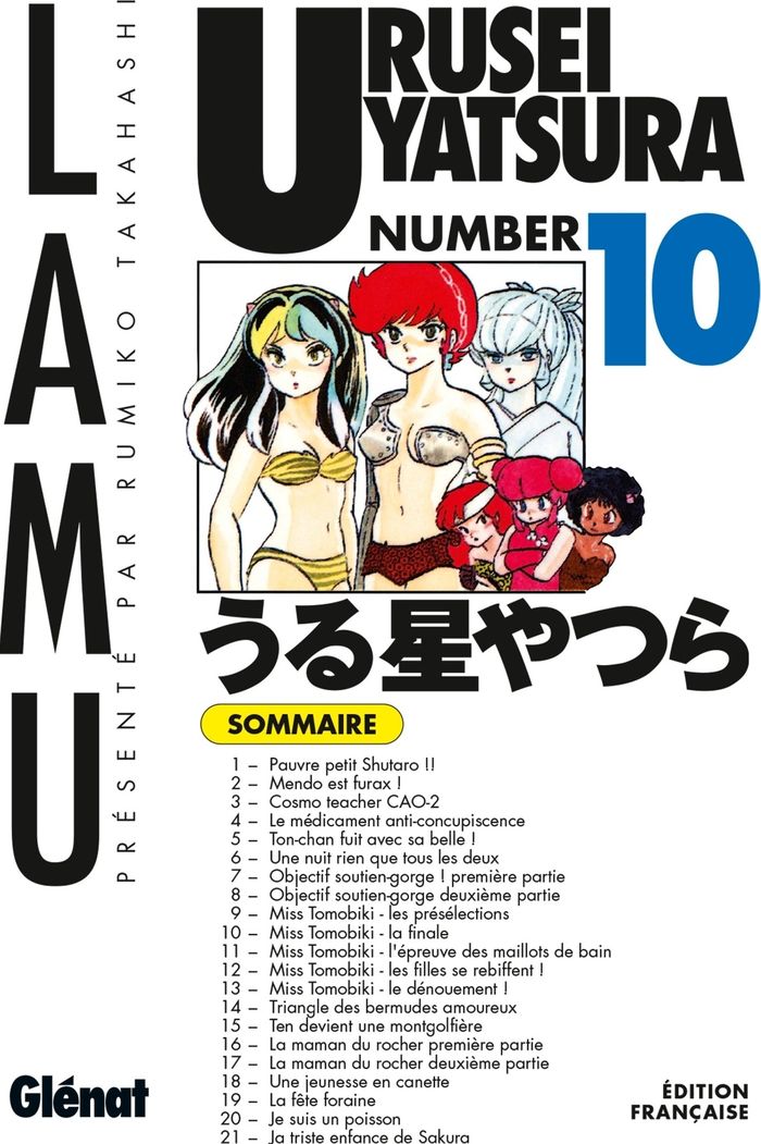Couverture du livre « Urusei Yatsura » de Rumiko Takahashi, librairie Les Contes Infusés à Corte
