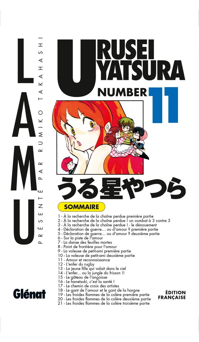 Couverture du livre « Urusei Yatsura » de Rumiko Takahashi, librairie Les Contes Infusés à Corte