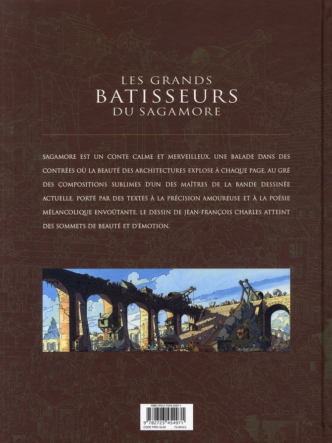 Quatrième de couverture de « LES GRANDS BATISSEURS DU SAGAMORE »