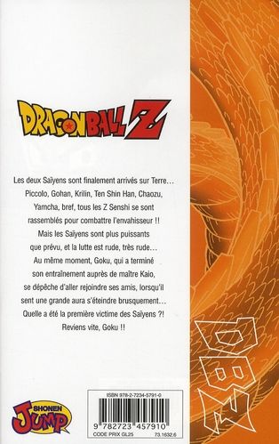 Quatrième de couverture de « Les Saïyens »