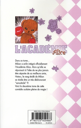 Quatrième de couverture de « L'ACADEMIE ALICE - TOME 02 »
