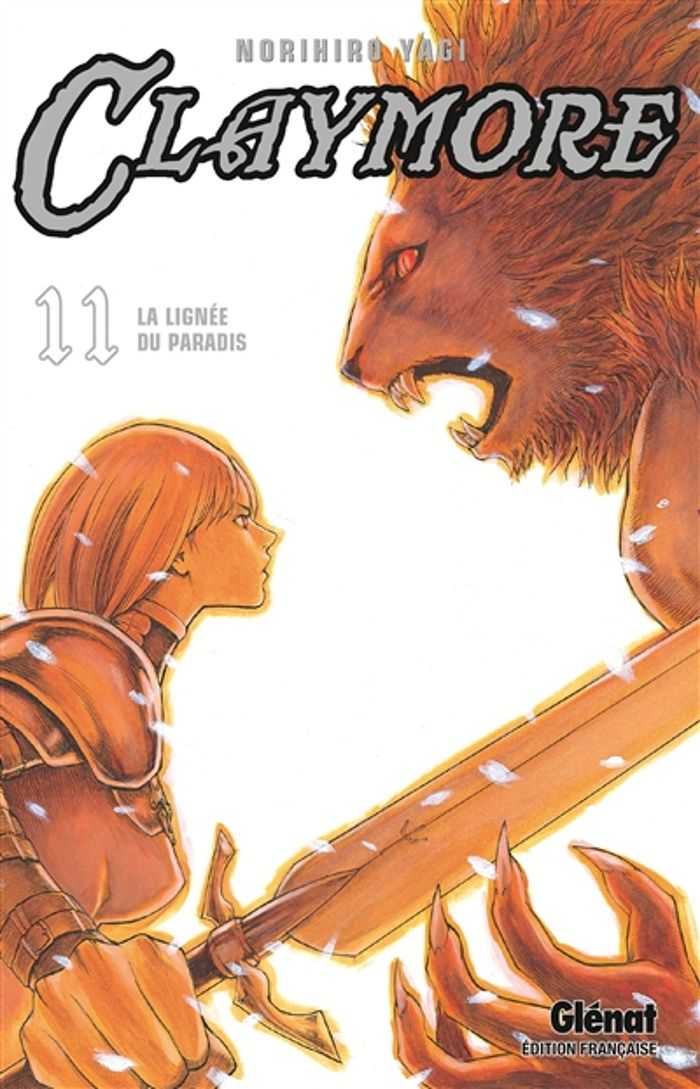 Couverture du livre « CLAYMORE - TOME 11 - LA LIGNEE DU PARADIS » de Norihiro Yagi, librairie Les Contes Infusés à Corte