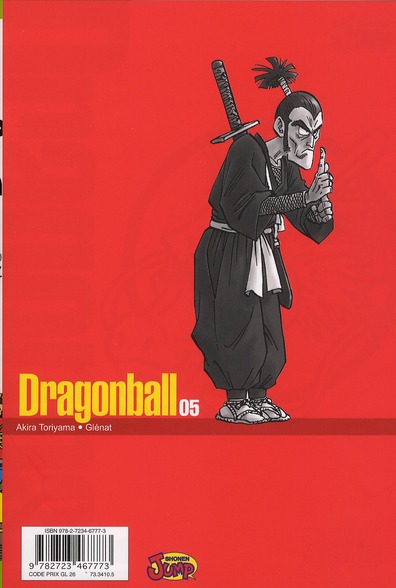 Quatrième de couverture de « Dragonball »