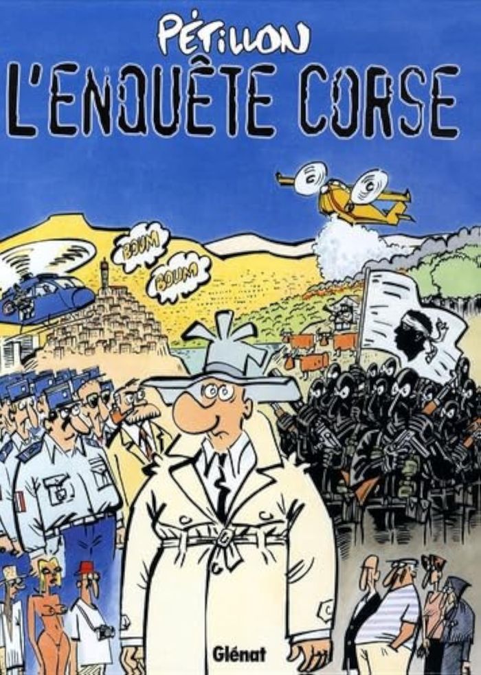 Couverture du livre « JACK PALMER - L'ENQUETE CORSE » de Rene Petillon, librairie Les Contes Infusés à Corte