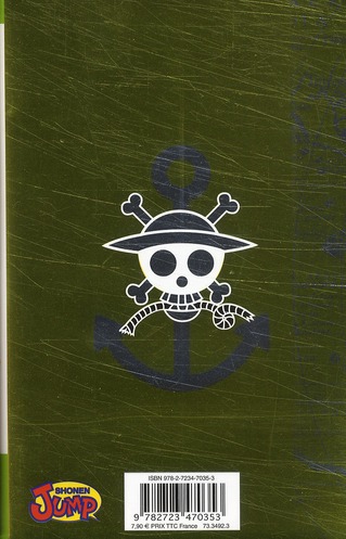 Quatrième de couverture de « One piece »