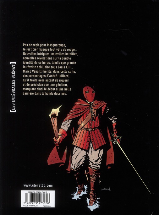 Quatrième de couverture de « MASQUEROUGE - INTEGRALE TOMES 04 A 06 »