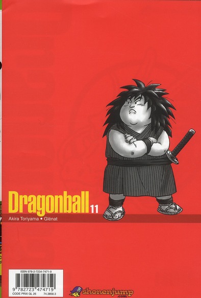 Quatrième de couverture de « Dragonball »