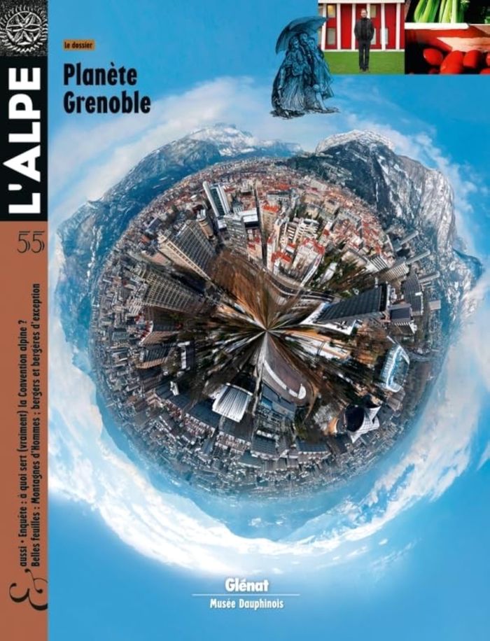 Couverture du livre « L'ALPE 55 - PLANETE GRENOBLE », librairie Les Contes Infusés à Corte