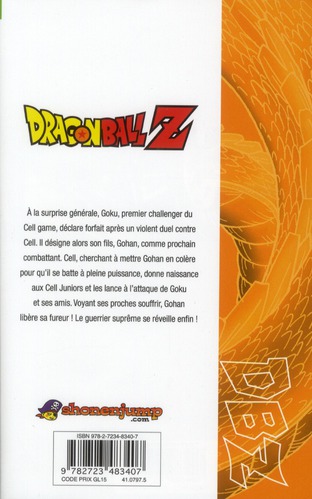 Quatrième de couverture de « Dragonball Z : anime comics de la série télé »