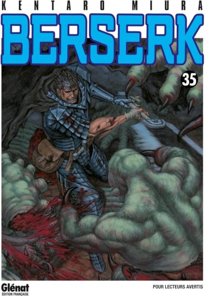 Couverture du livre « Berserk » de Kentarō Miura, librairie Les Contes Infusés à Corte