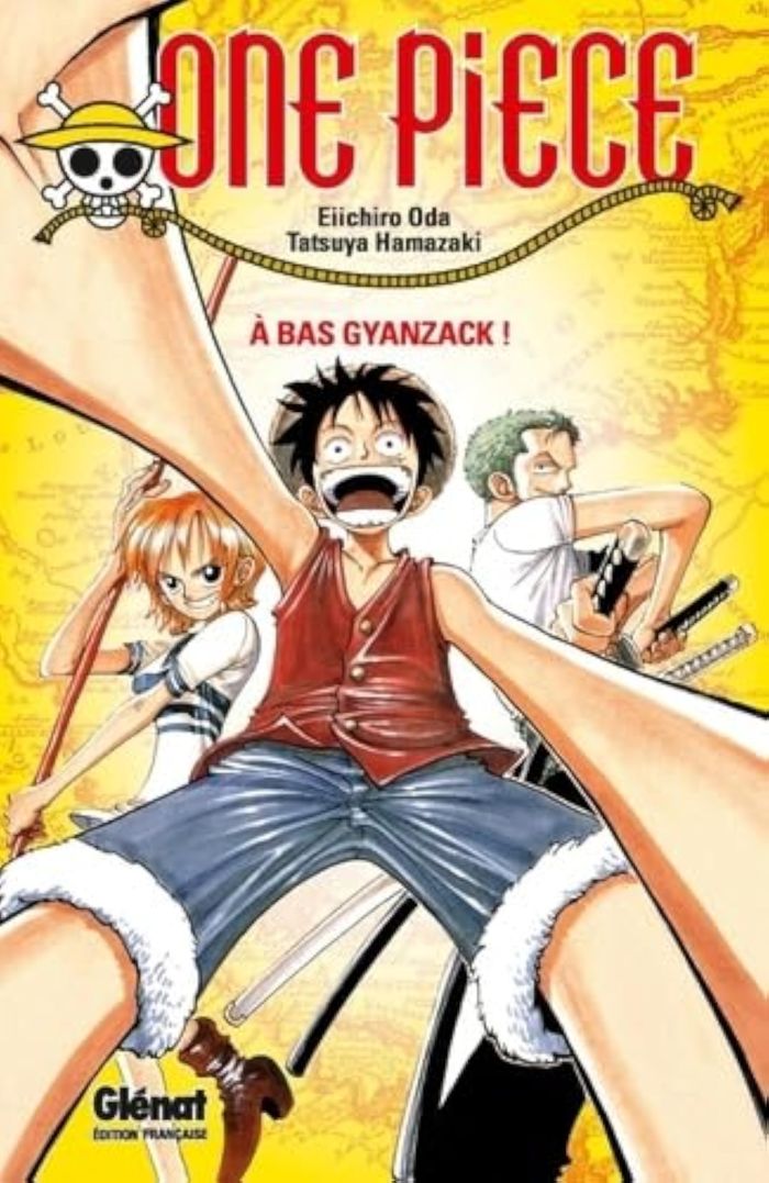 Couverture du livre « One piece : à bas Gyanzack ! », librairie Les Contes Infusés à Corte