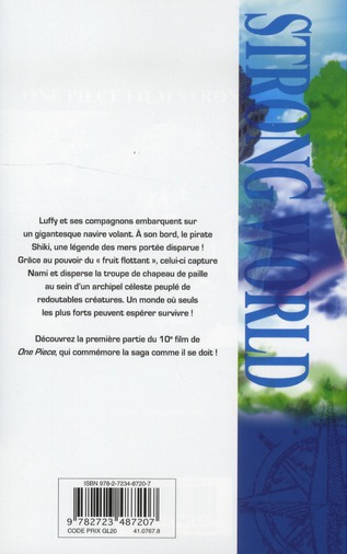 Quatrième de couverture de « Strong world : one piece film »