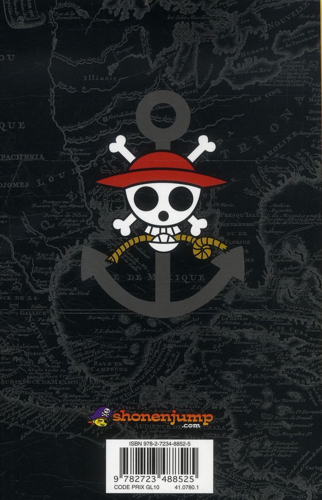 Quatrième de couverture de « ONE PIECE - EDITION ORIGINALE - TOME 01 - A L'AUBE D'UNE GRANDE AVENTURE »