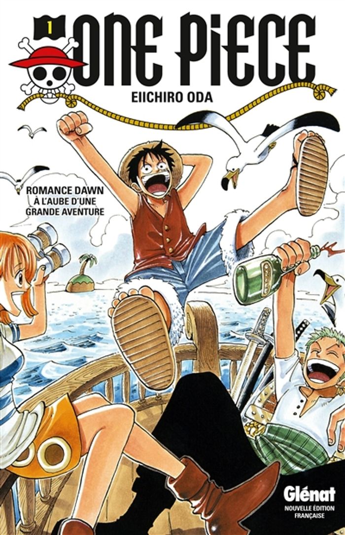 Couverture du livre « ONE PIECE - EDITION ORIGINALE - TOME 01 - A L'AUBE D'UNE GRANDE AVENTURE » de Eiichiro Oda, librairie Les Contes Infusés à Corte