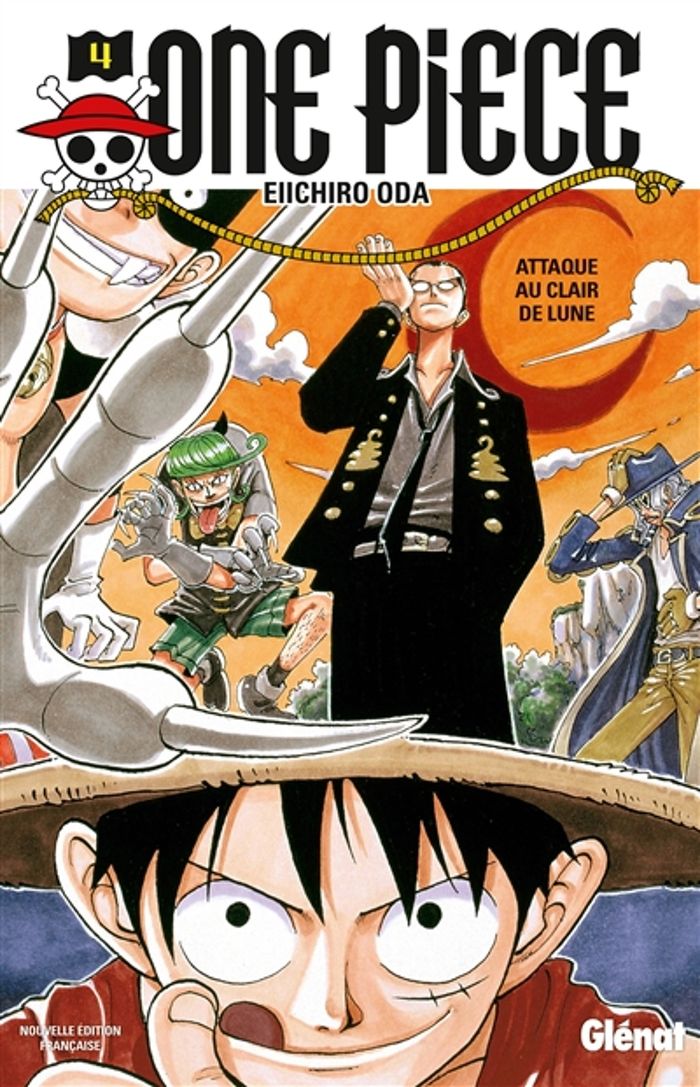Couverture du livre « ONE PIECE - EDITION ORIGINALE - TOME 04 - ATTAQUE AU CLAIR DE LUNE » de Eiichiro Oda, librairie Les Contes Infusés à Corte