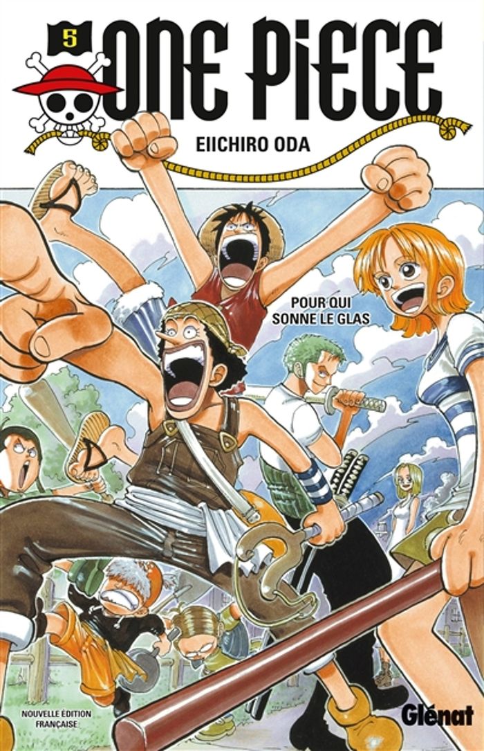 Couverture du livre « ONE PIECE - EDITION ORIGINALE - TOME 05 - POUR QUI SONNE LE GLAS » de Eiichiro Oda, librairie Les Contes Infusés à Corte