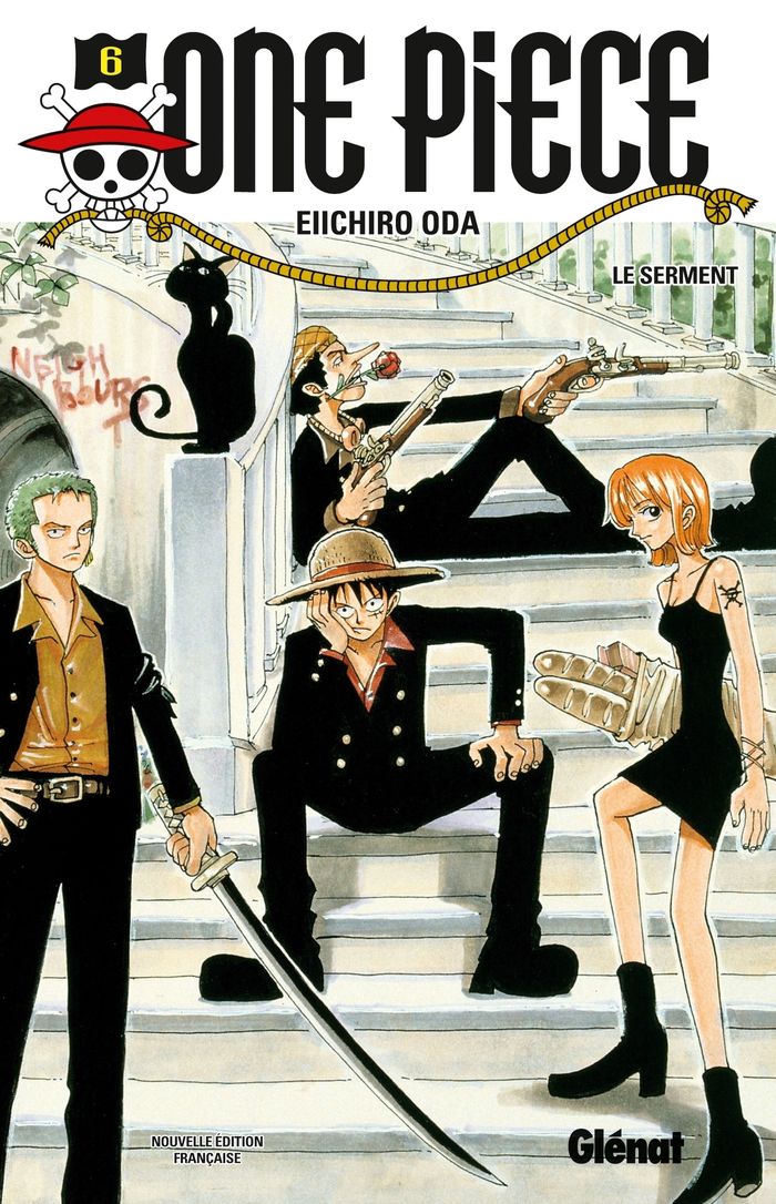 Couverture du livre « ONE PIECE - EDITION ORIGINALE - TOME 06 - LE SERMENT » de Eiichiro Oda, librairie Les Contes Infusés à Corte