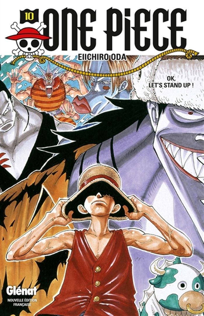 Couverture du livre « ONE PIECE - EDITION ORIGINALE - TOME 10 - OK, LET'S STAND UP ! » de Eiichiro Oda, librairie Les Contes Infusés à Corte