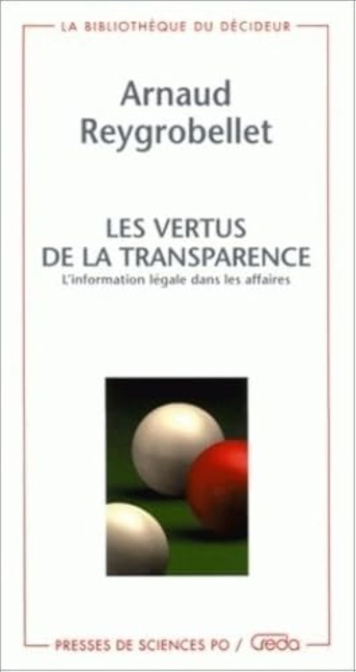 Couverture du livre « LES VERTUS DE LA TRANSPARENCE » de Arnaud Reygrobellet, librairie Les Contes Infusés à Corte