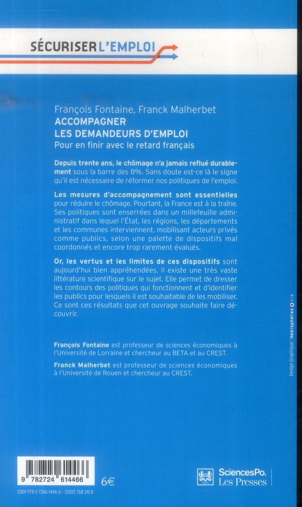 Quatrième de couverture de « ACCOMPAGNER LES DEMANDEURS D'EMPLOI - POUR EN FINIR AVEC LE »