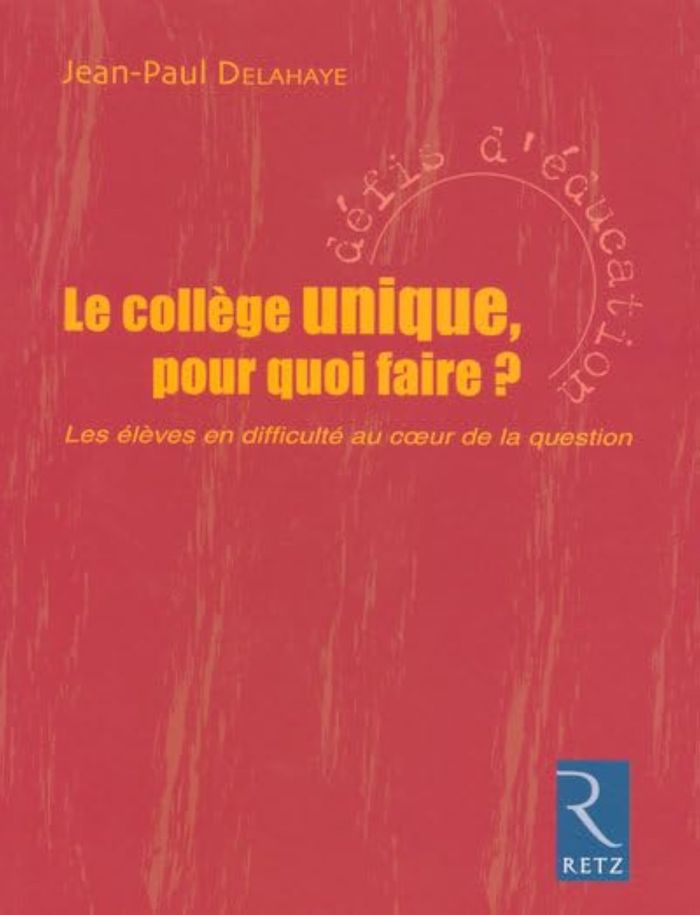 Couverture du livre « IAD - LE COLLEGE UNIQUE POUR QUOI FAIRE ? LES ELEVES EN DIFFICULTE AU COEUR DE LA QUESTION », librairie Les Contes Infusés à Corte