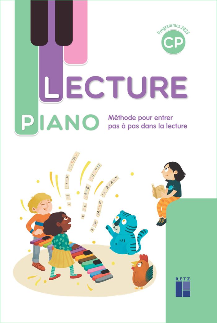 Couverture du livre « Lecture piano : CP » de Sandrine Monnier-Murariu, librairie Les Contes Infusés à Corte