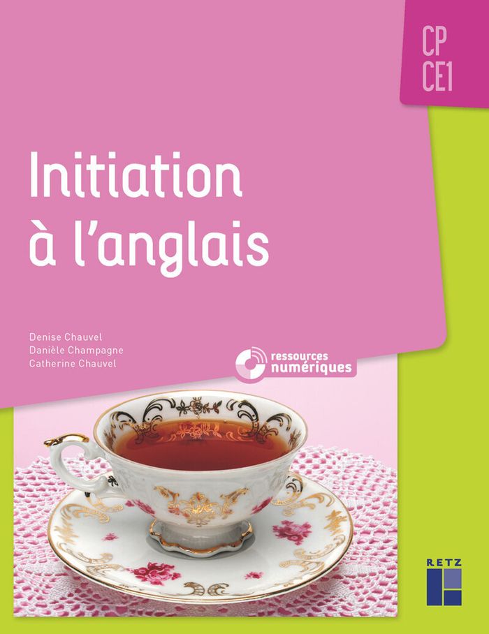 Couverture du livre « Initiation à l'anglais : CP-CE1 - » de Denise Chauvel, librairie Les Contes Infusés à Corte