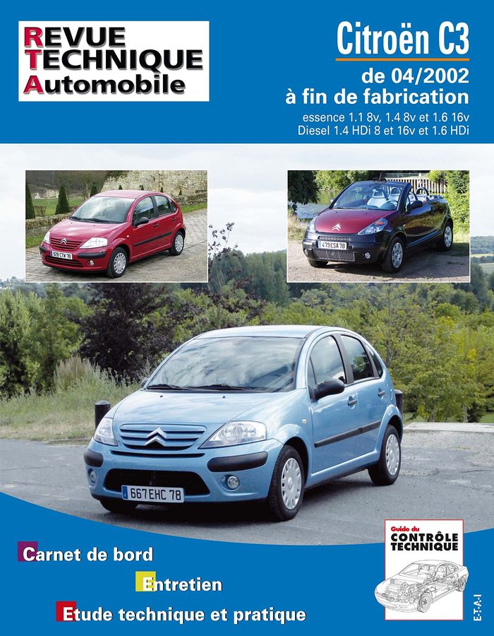 Couverture du livre « CITROEN C3 - DE 04-2002 A FIN DE FABRICATION » de Etai, librairie Les Contes Infusés à Corte