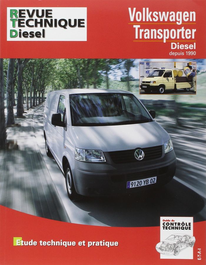 Couverture du livre « VOLKSWAGEN TRANSPORTER - AVEC MOTEUR DIESEL A PARTIR DE 1991 », librairie Les Contes Infusés à Corte