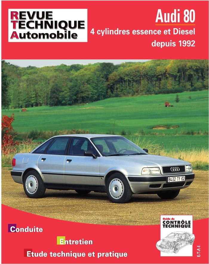 Couverture du livre « AUDI 80 - MOTEURS 4 CYLINDRES ESSENCE, TURBO DIESEL ET TDI DEPUIS 1992 » de Etai, librairie Les Contes Infusés à Corte