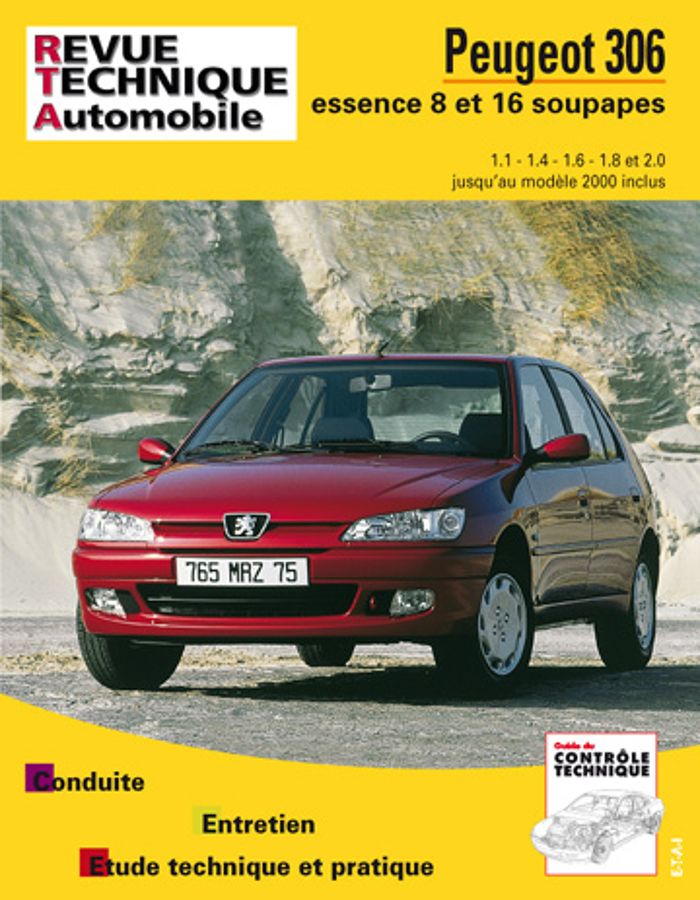 Couverture du livre « PEUGEOT 306 - ESSENCE 8 ET 16 SOUPAPES » de Etai, librairie Les Contes Infusés à Corte