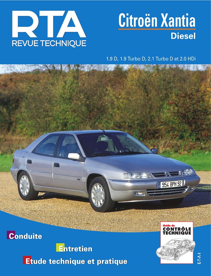 Couverture du livre « CITROEN XANTIA DIESEL JUSQU'EN 1995 - MOTEURS DIESEL ET TURBO DIESEL » de Etai, librairie Les Contes Infusés à Corte