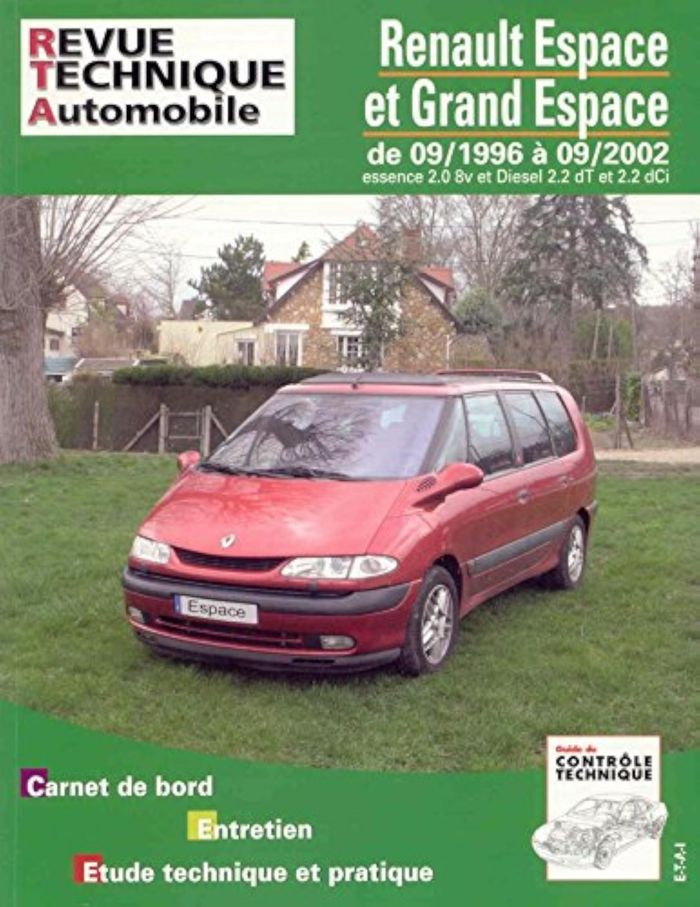 Couverture du livre « RENAULT ESPACE DEPUIS 1997 - MOTEURS 4 CYLINDRES ESSENCE ET DIESEL » de Etai, librairie Les Contes Infusés à Corte