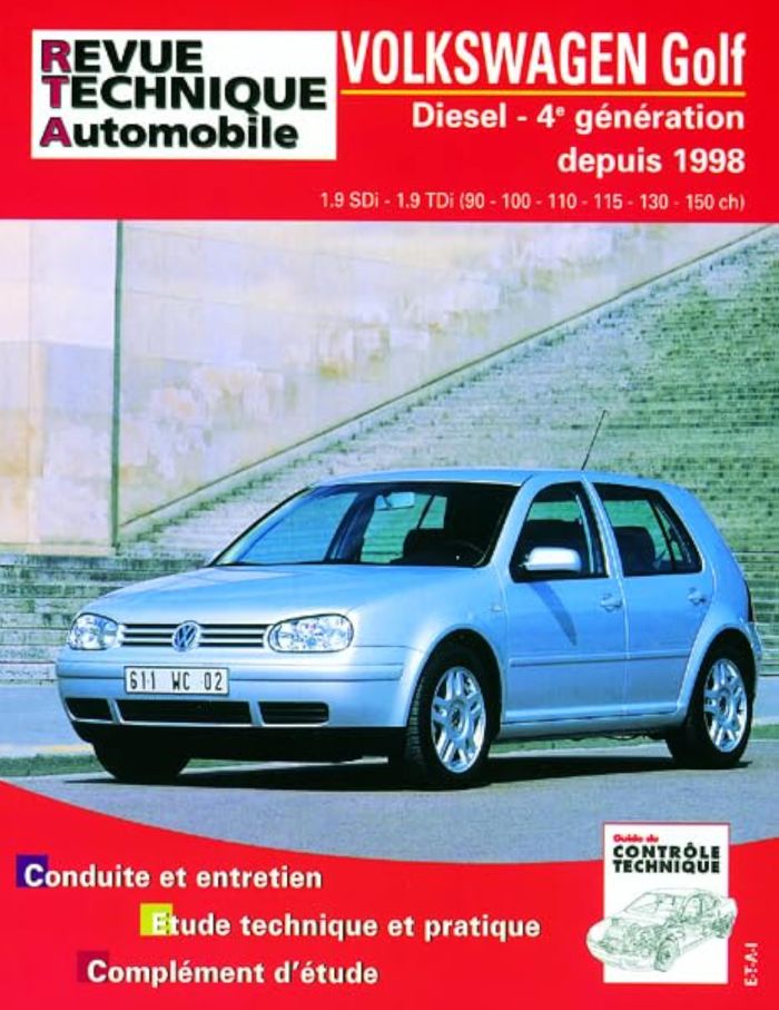 Couverture du livre « RTA 622.2 GOLF IV DIESEL SDI TDI 90 A 150 CV 98/03 » de Etai, librairie Les Contes Infusés à Corte