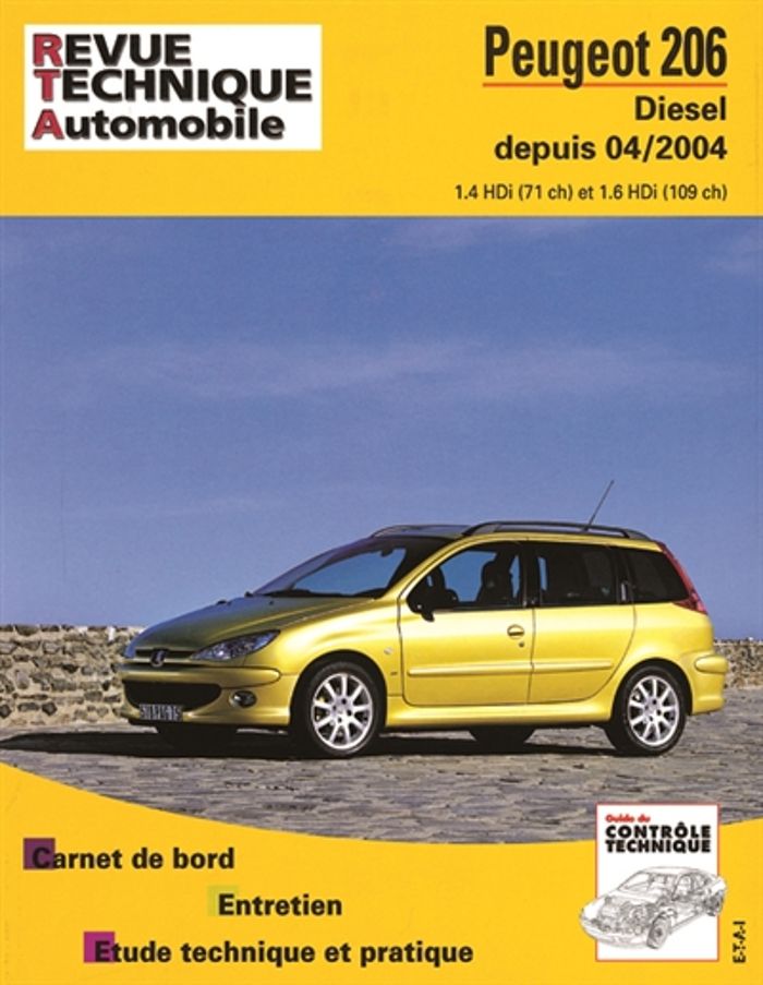 Couverture du livre « PEUGEOT 206 - ESSENCE ET DIESEL DEPUIS 04-2003 » de Etai, librairie Les Contes Infusés à Corte