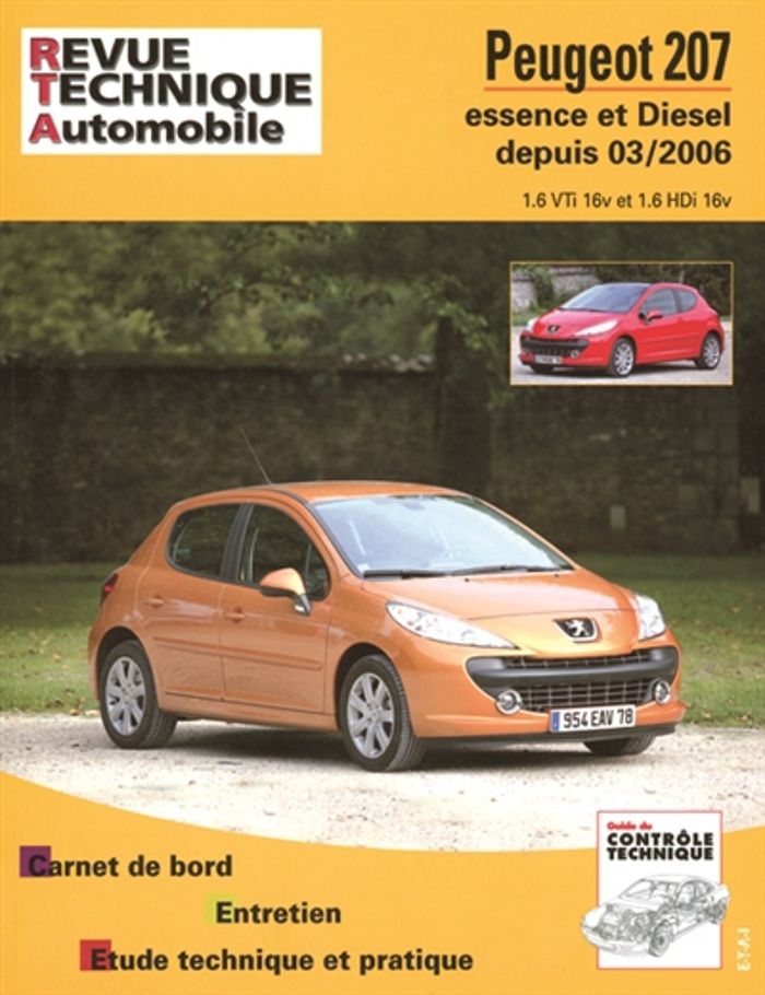 Couverture du livre « PEUGEOT 207 - ESSENCE ET DIESEL DEPUIS 03-2006 » de Etai, librairie Les Contes Infusés à Corte