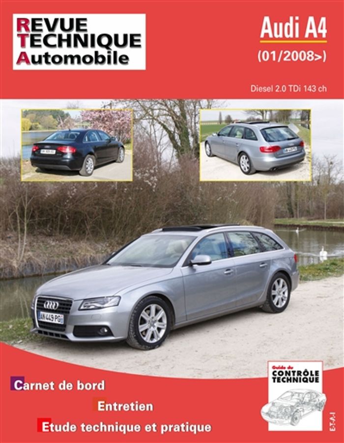 Couverture du livre « AUDI A4 - 01-2008> » de Etai, librairie Les Contes Infusés à Corte