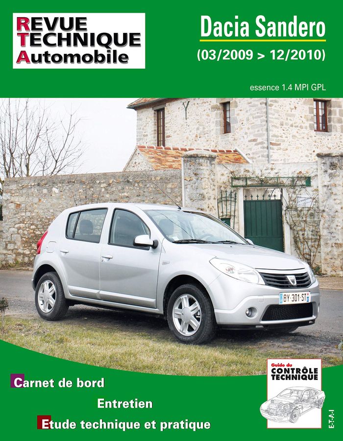 Couverture du livre « DACIA SANDERO - 03-2009>12-2010 » de Etai, librairie Les Contes Infusés à Corte